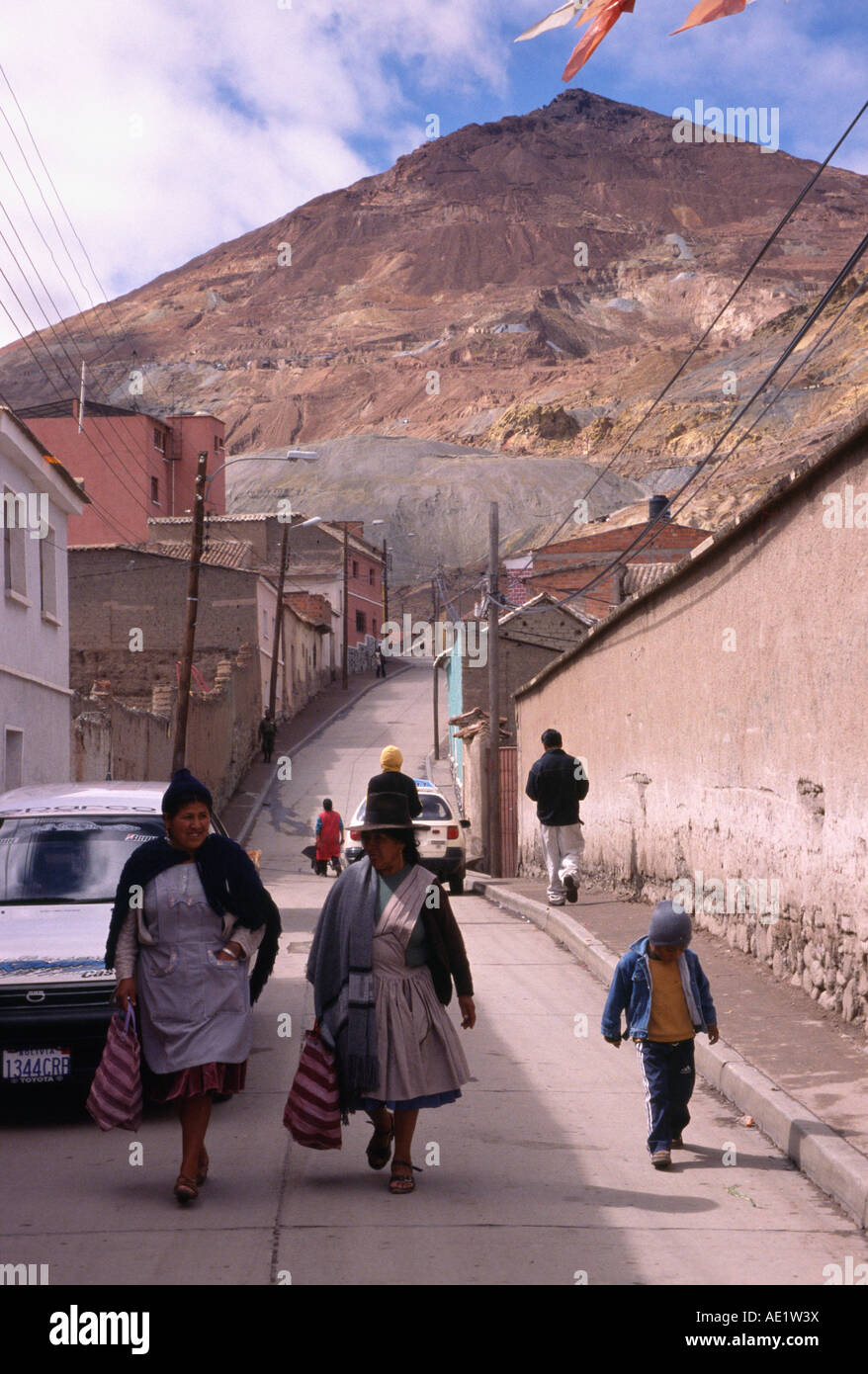 Cerro Rico - Potosi, Potosi, BOLIVIE Banque D'Images