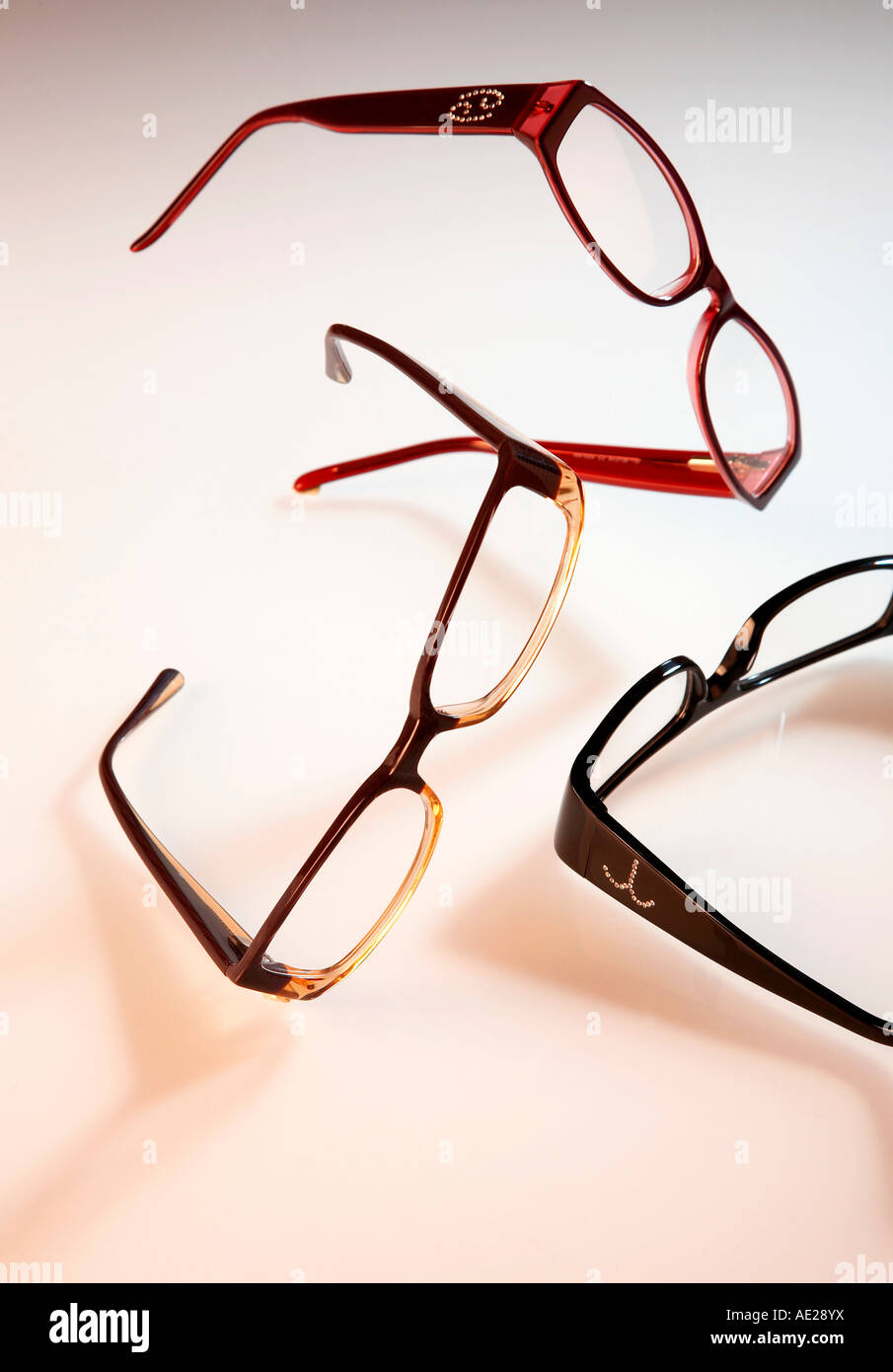Trois paires de lunettes Banque D'Images
