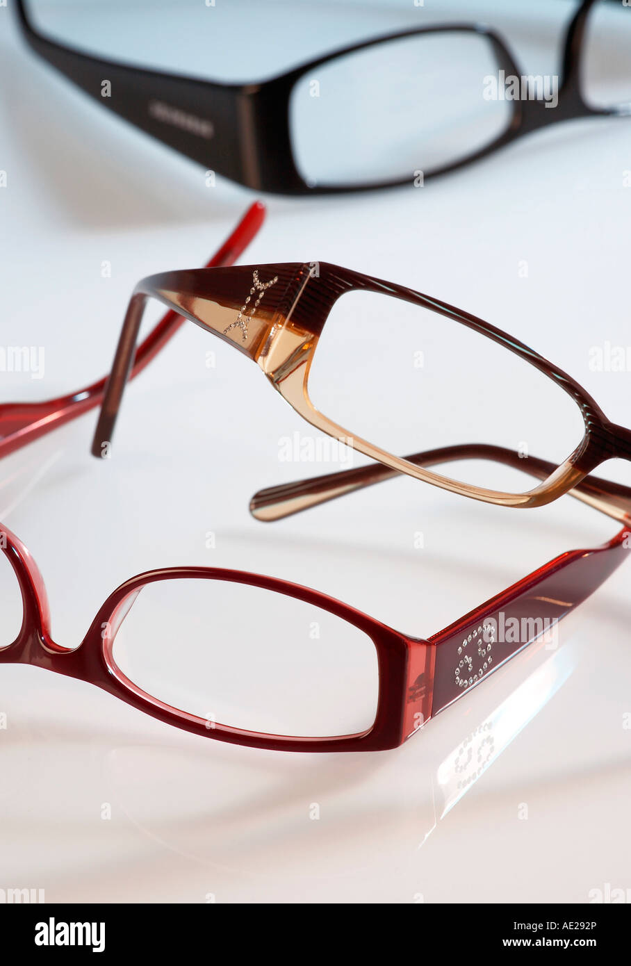 Trois paires de lunettes Banque D'Images