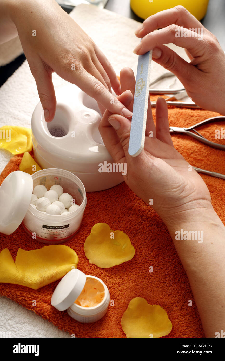 Soins des pieds Banque D'Images