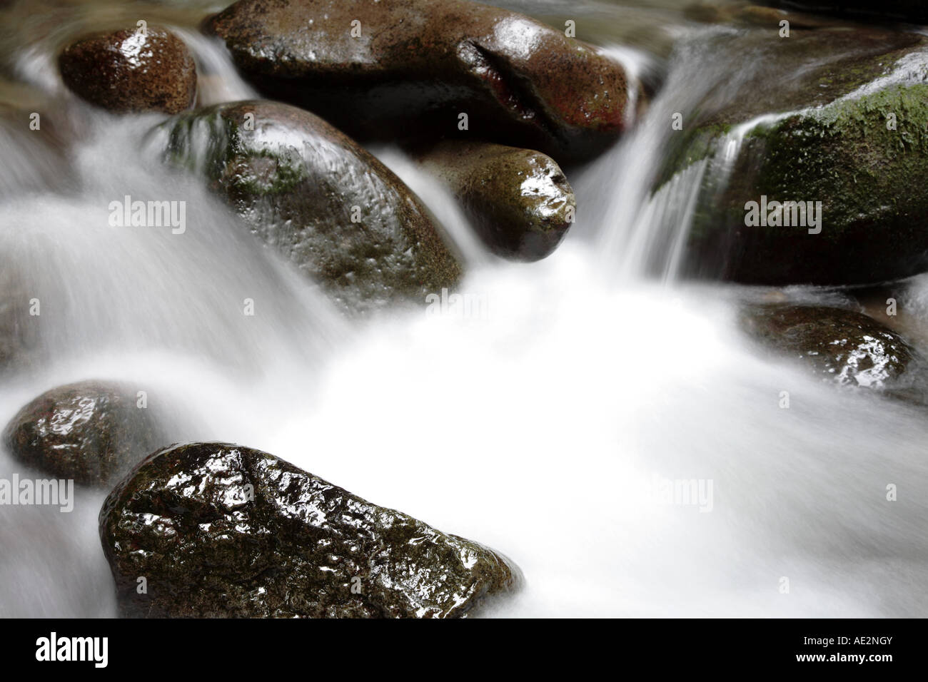 L’eau qui coule Banque D'Images