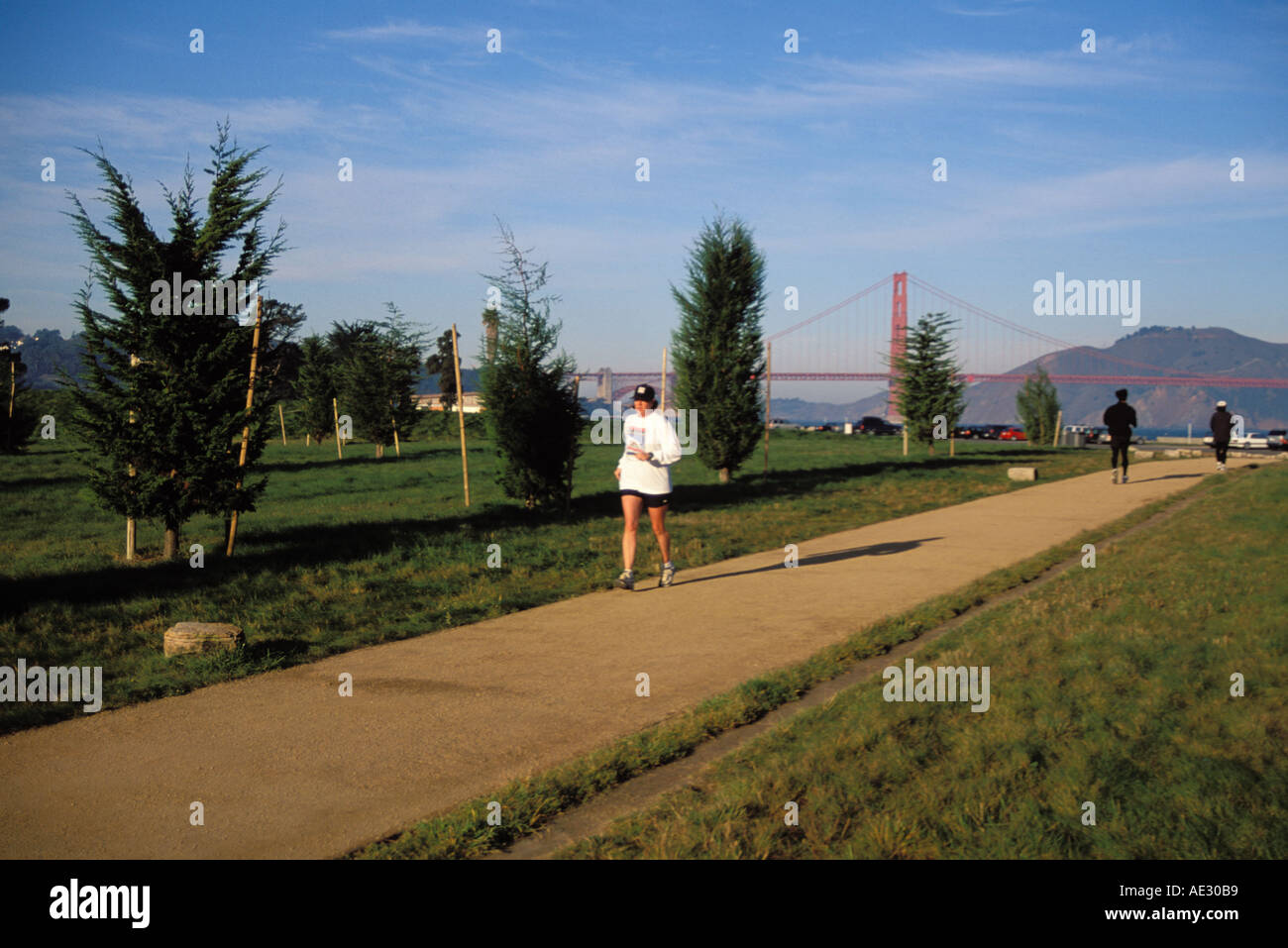 La Californie, San Francisco, GGNRA, entrée Grove, Crissy Field Banque D'Images