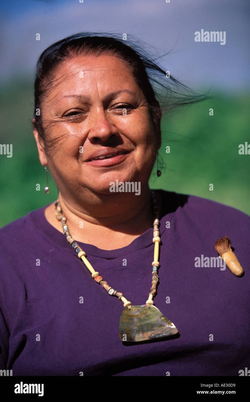 East Bay, Californie Parcs, Moniteur Ohlone indigènes Banque D'Images