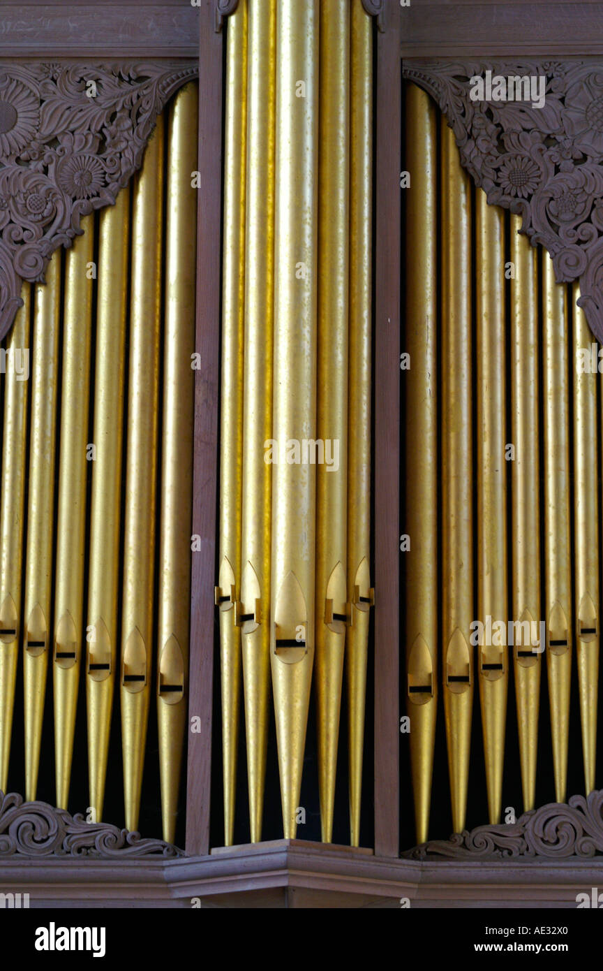 Orgue de l'église Trinity, Stratford Upon Avon Banque D'Images
