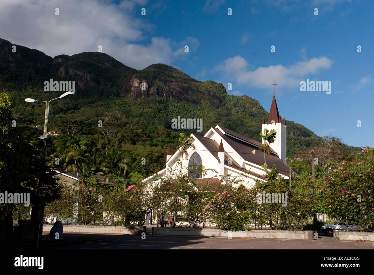 La Cathédrale St Paul, l'île de Mahé aux Seychelles Banque D'Images