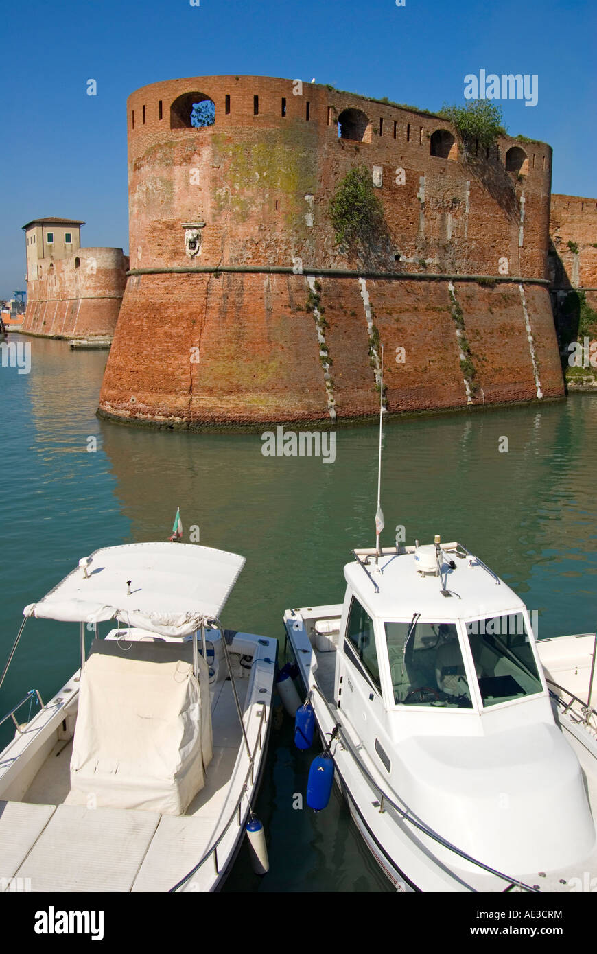 Livourne, Toscane, Italie. Fortezza Vecchia (la vieille forteresse - 16thC) Banque D'Images