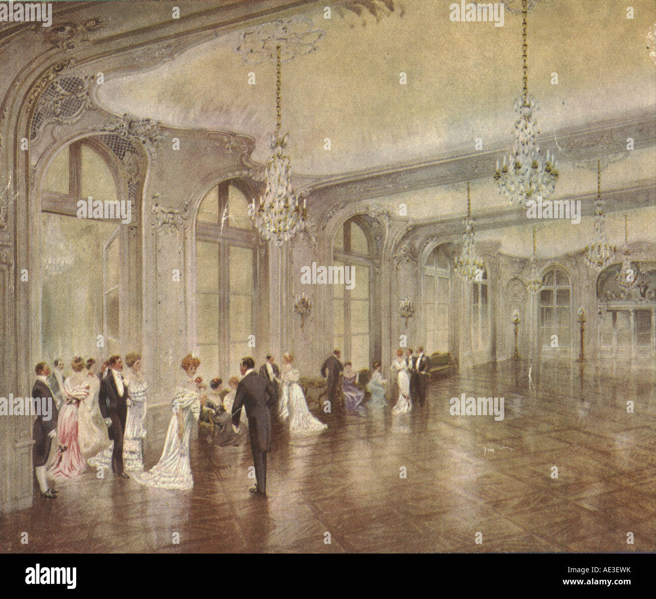 L'Hôtel Savoy Ballroom, Londres 1911 Banque D'Images