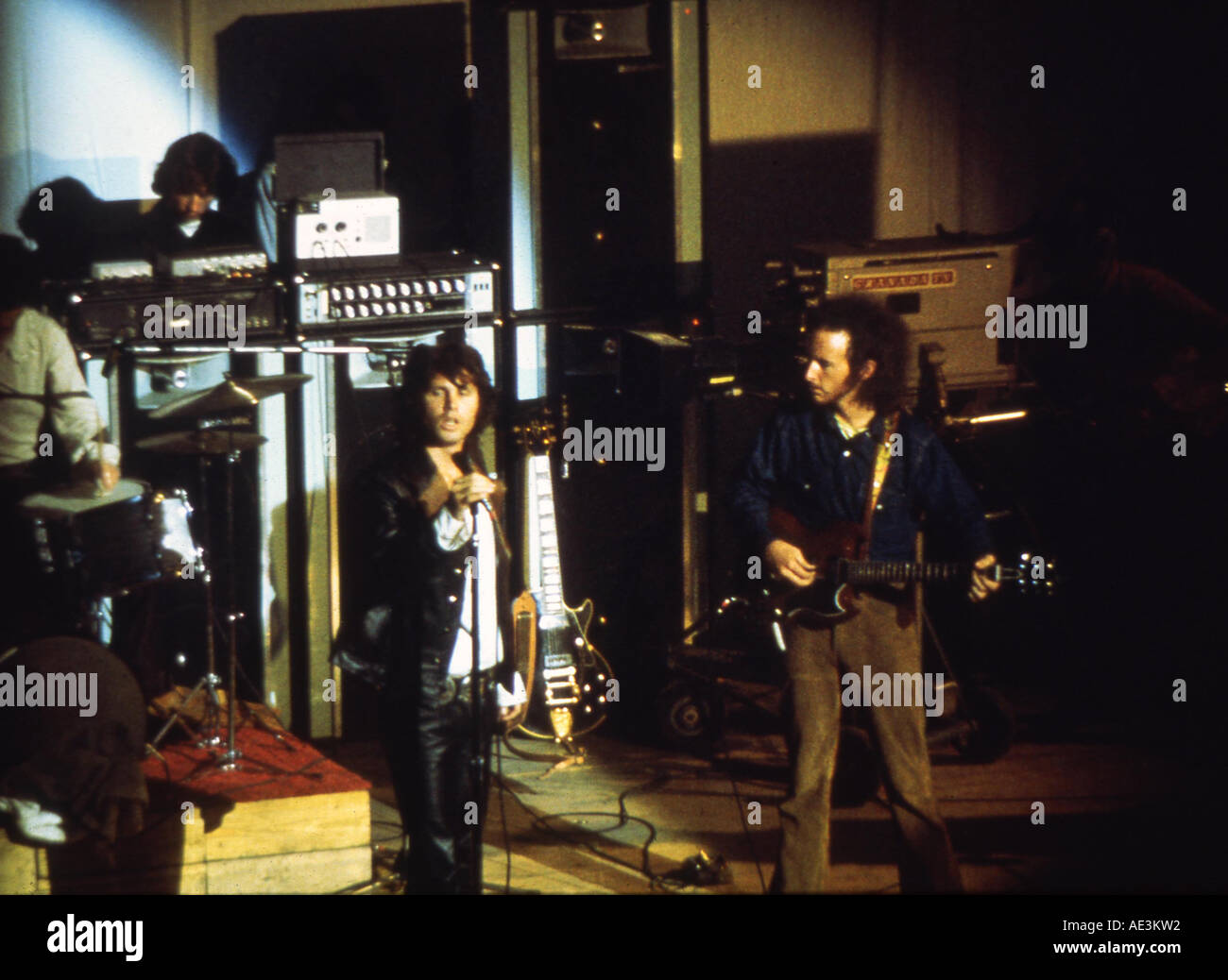 Le groupe de rock US PORTES avec Jim Morrison sur 1968 Banque D'Images