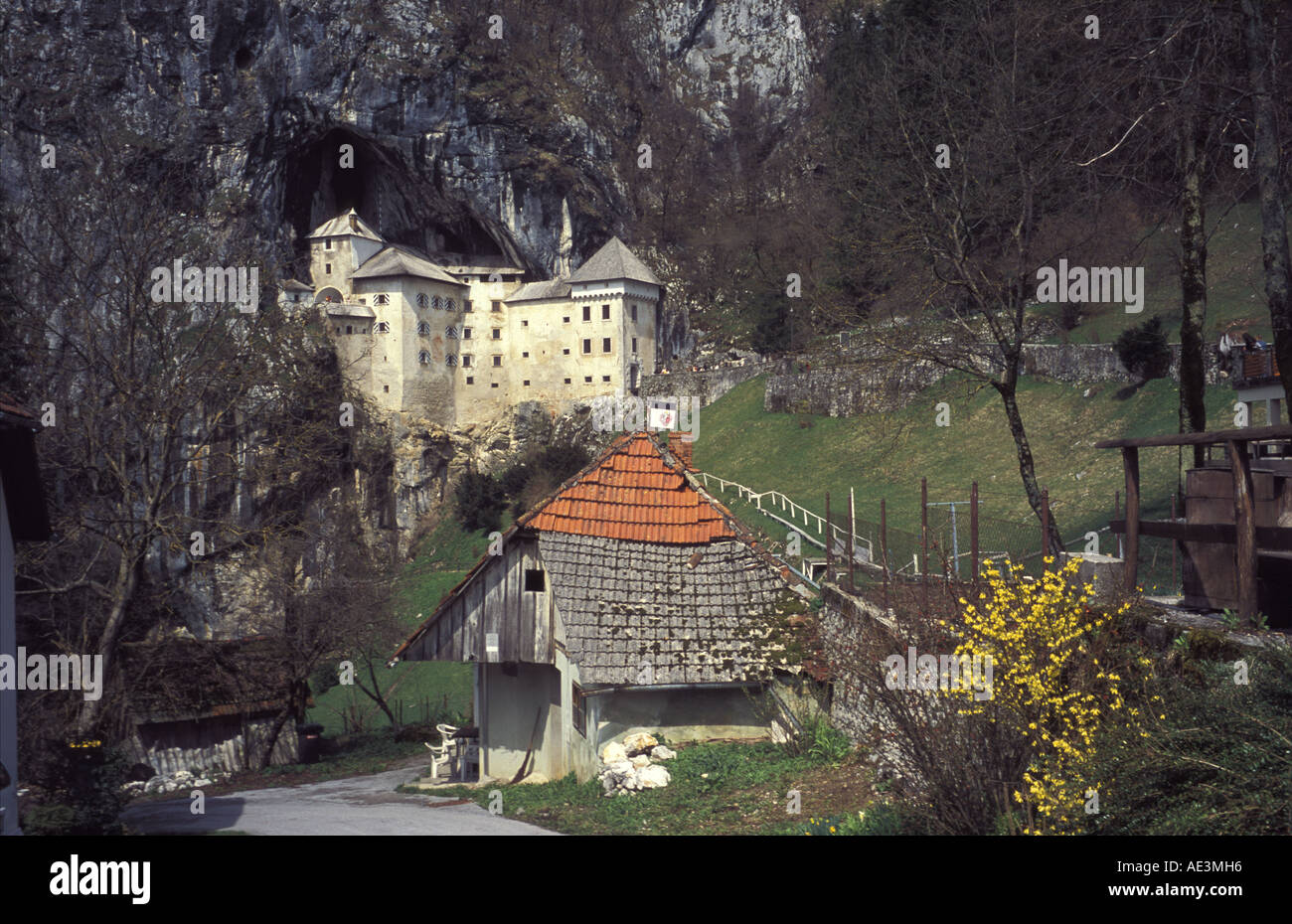 Château de Predjama Slovénie Banque D'Images