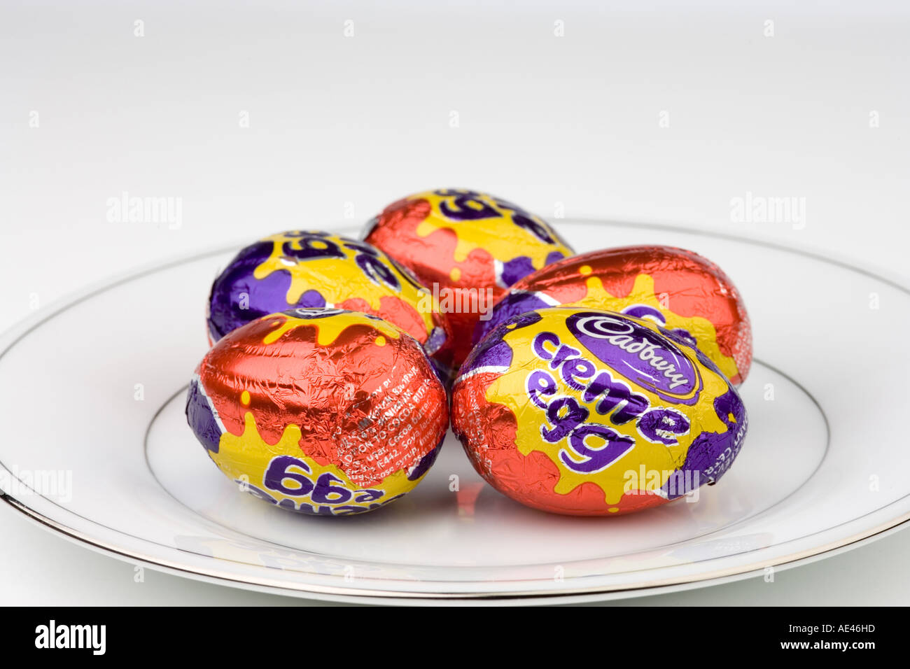 Cadburys Creme oeufs de pâques Banque D'Images