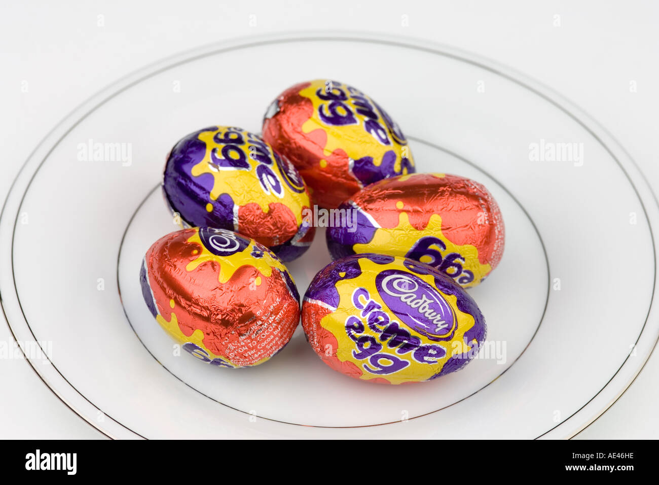 Cadburys Creme oeufs de pâques Banque D'Images