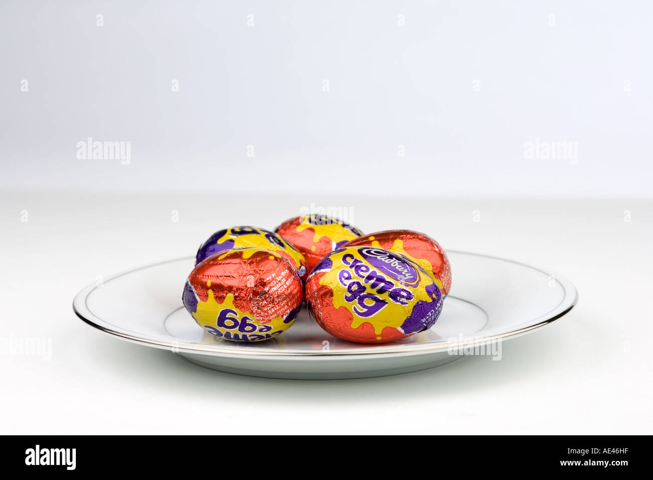 Cadburys Creme oeufs de pâques Banque D'Images