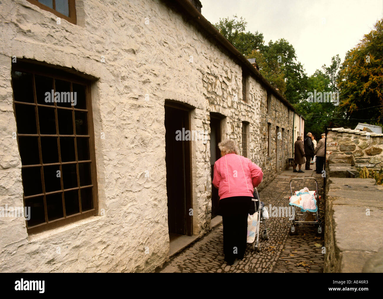 Pays de Galles Cardiff St Fagans National Museum of Welsh Life Folk Museum Bryn Gloch Location de Cottages Banque D'Images