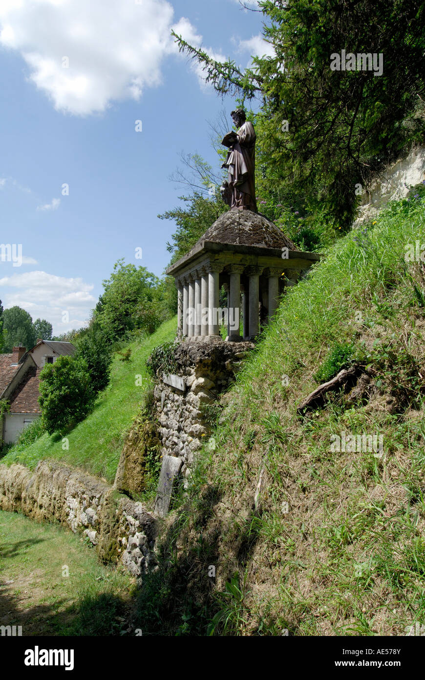 Puits sacré de Saint Marc, Chaumussay (37350), sud Touraine, France. Banque D'Images