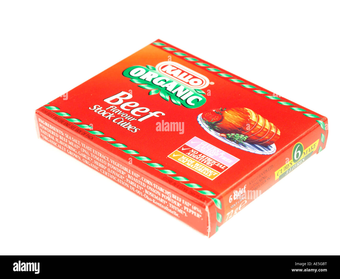 Cubes de bouillon de bœuf Banque D'Images