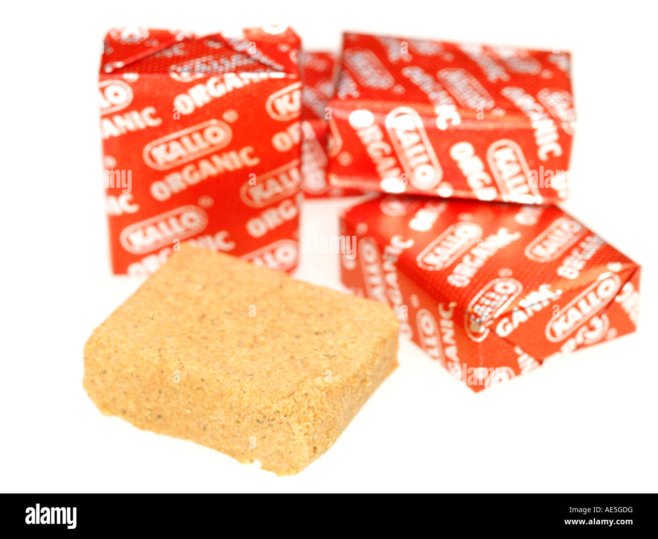 Cubes de bouillon de bœuf Banque D'Images