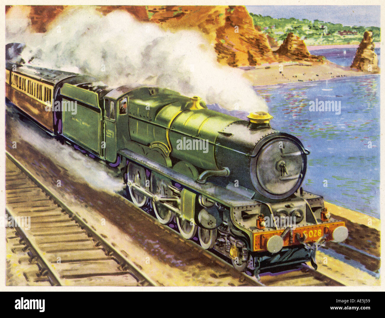 Cornish Riviera Train Banque D'Images