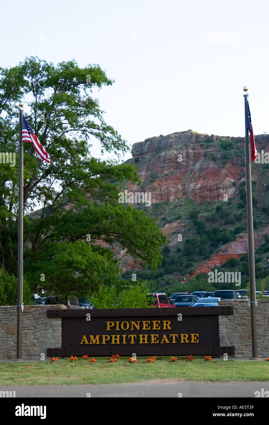 Pioneer Amphitheater au Palo Duro Canyon State Park à Amarillo, Texas, États-Unis Banque D'Images