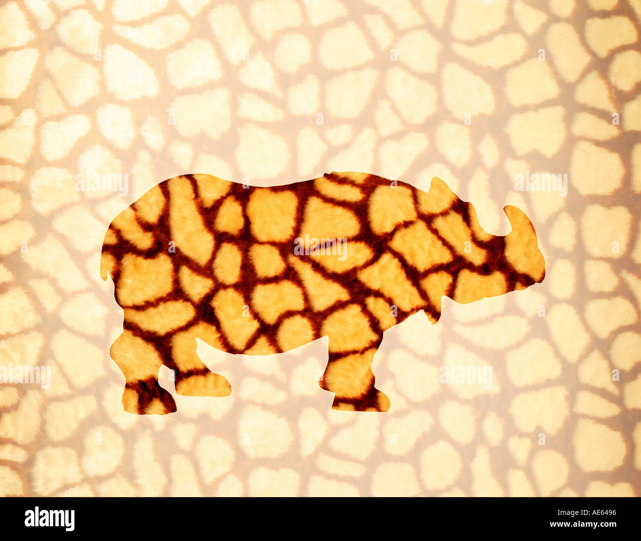 Super Furry rhino ! Banque D'Images