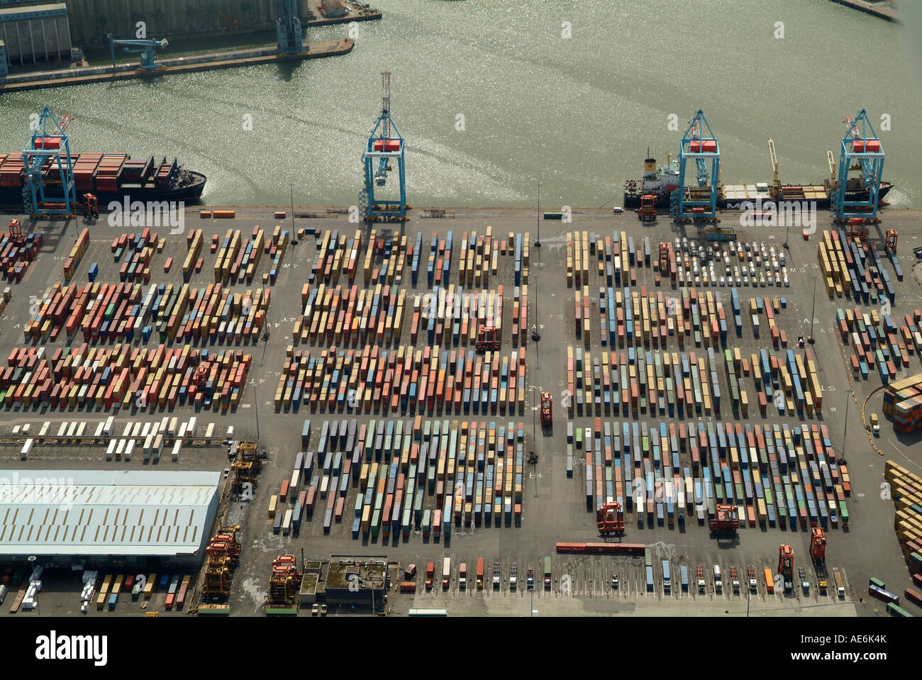 Docks de Liverpool, Merseyside, Bootle, Nord Ouest de l'Angleterre, vue aérienne, été 2007 Banque D'Images
