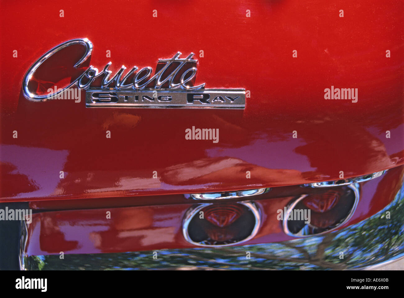 '^1963 Chevrolet Corvette 'Sting'' de feu arrière Banque D'Images