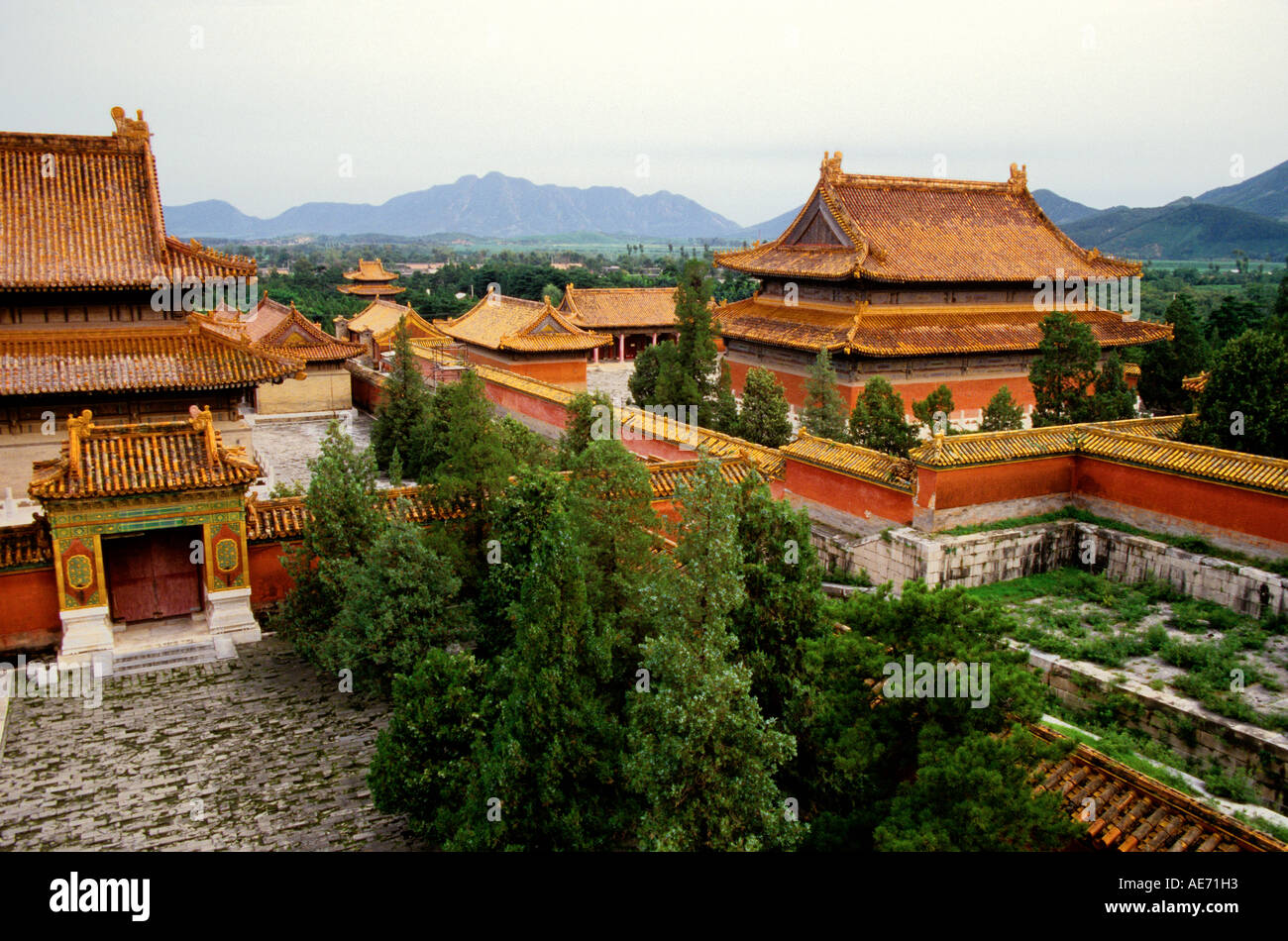 Tombes Qing de l'est complexe dans la province de Hebei, Chine Banque D'Images