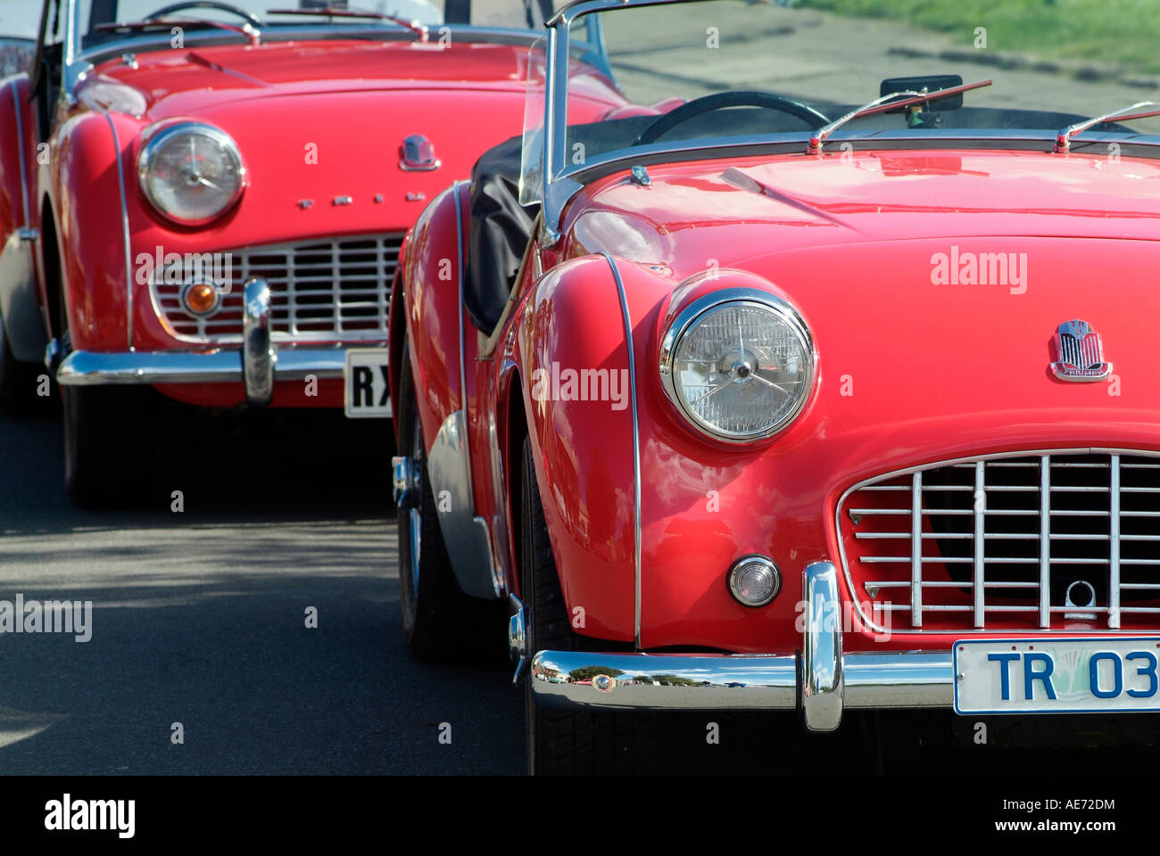 Triumph TR3 Réunion à Richmond Tasmanie Australie 4 2007 photo par Bruce Miller Banque D'Images