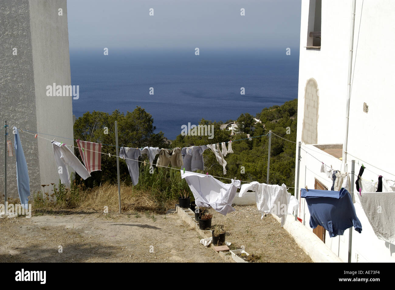 Es Figueral Es Portitxol Sant Joan de Labritja San Juan Ibiza Eivissa Espagne Baléares Banque D'Images