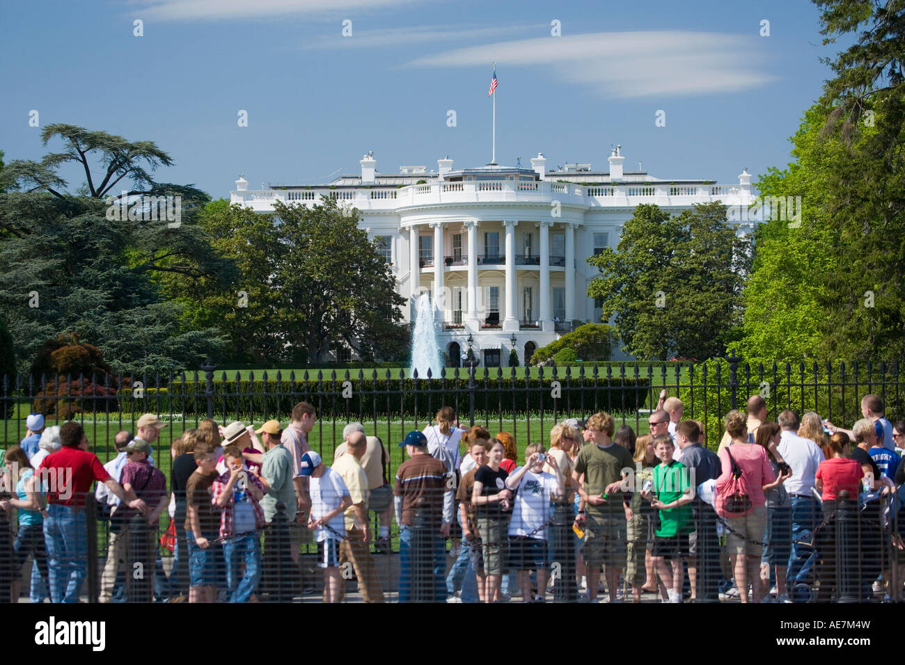 Touristes De La Maison Blanche Banque d'image et photos - Alamy