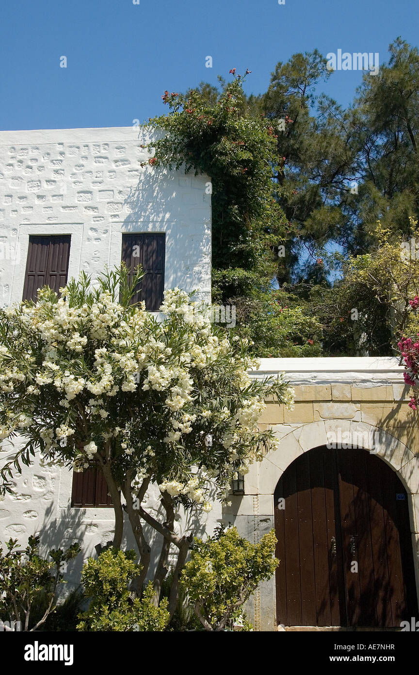 Maison typique de Bodrum , Mer , Turquie Banque D'Images