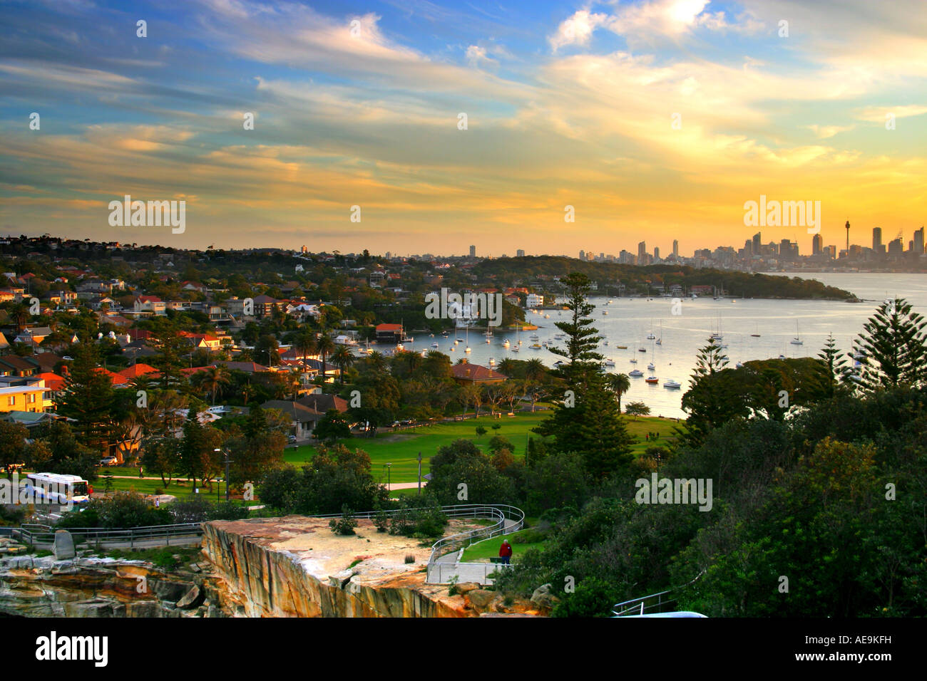 Les lacunes, Watson Bay, Sydney Banque D'Images