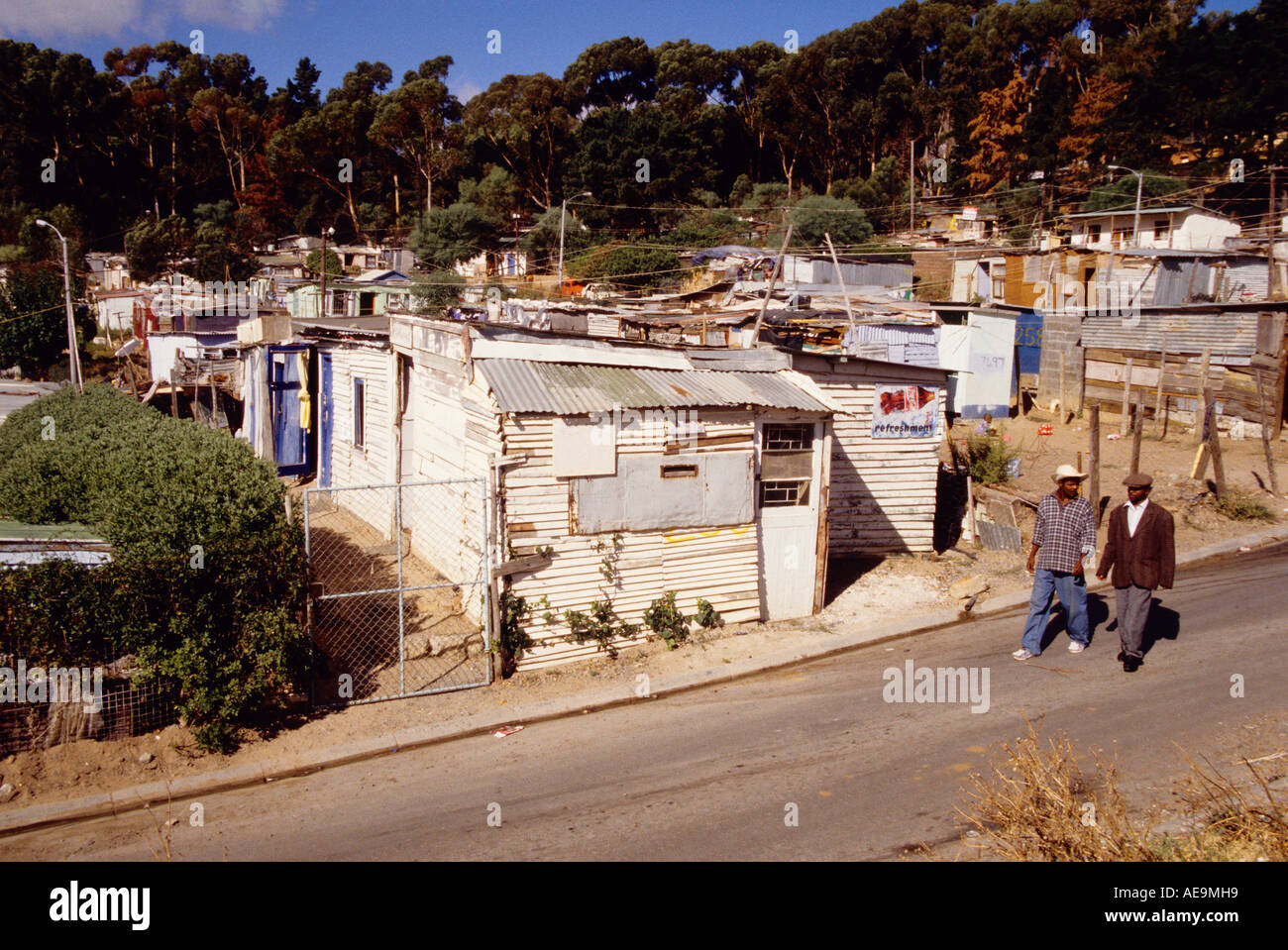 Mandela Park (Imizamu Yethu township) à Hout Bay, près du Cap, Afrique du Sud Banque D'Images