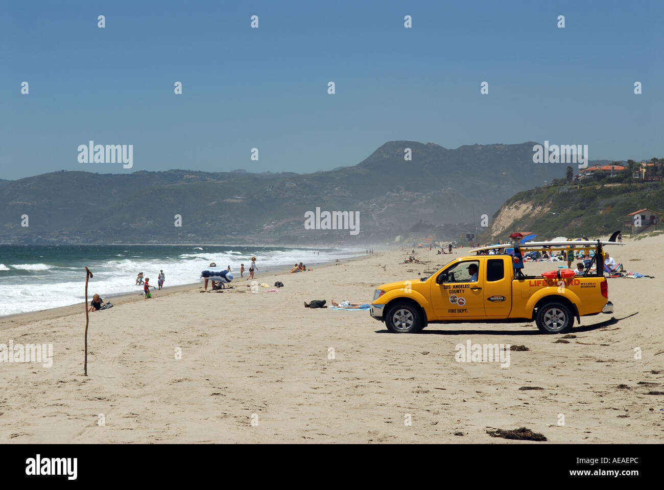 Dume Point beach, Malibu. Banque D'Images