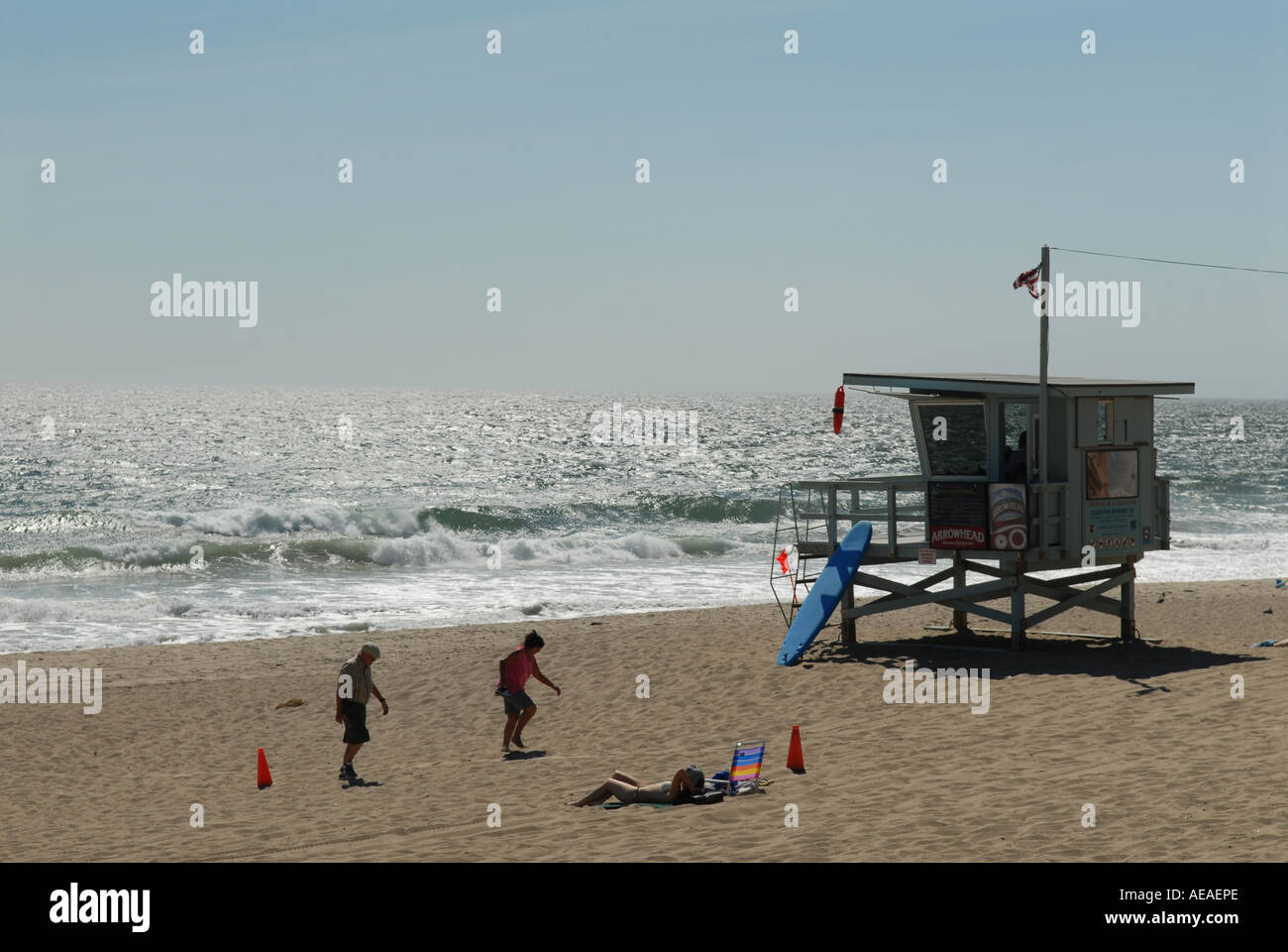 Dume Point beach, Malibu. Banque D'Images