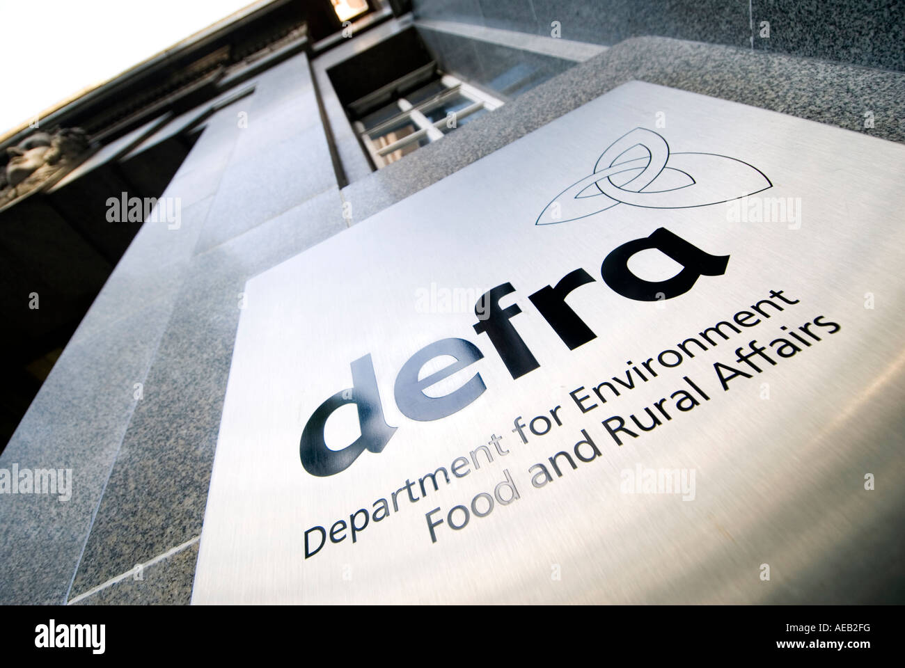 Inscription au siège pour le DEFRA Department for Environment Food and Rural Affairs London UK Banque D'Images