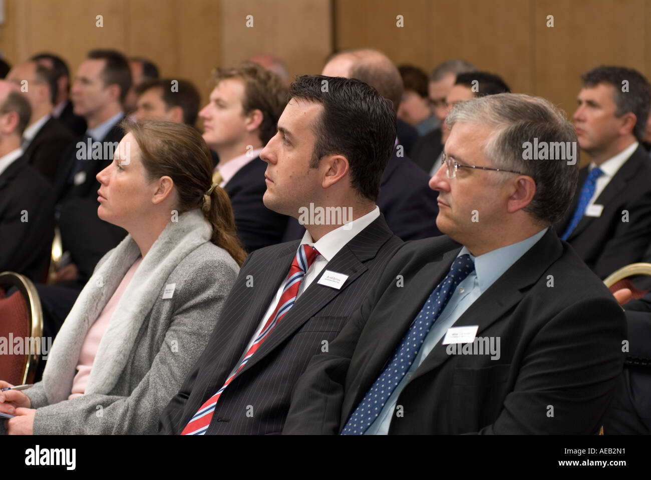 Conférence annuelle des actionnaires public mixte blanc Banque D'Images