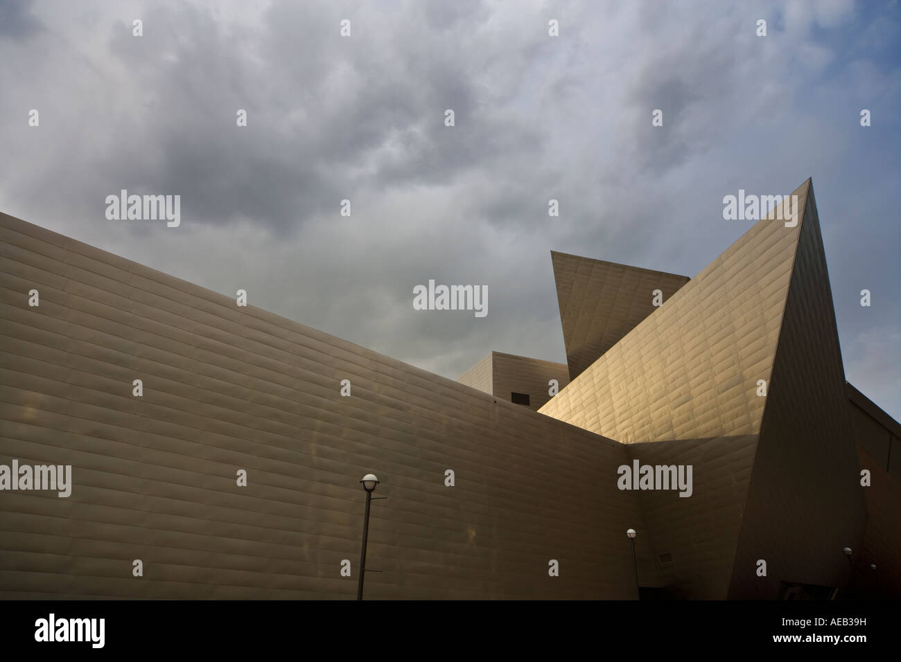 Denver Colorado. Détail de l'Hamilton Frederic C. Construction du Denver Art Museum par l'architecte Daniel Libeskind Banque D'Images