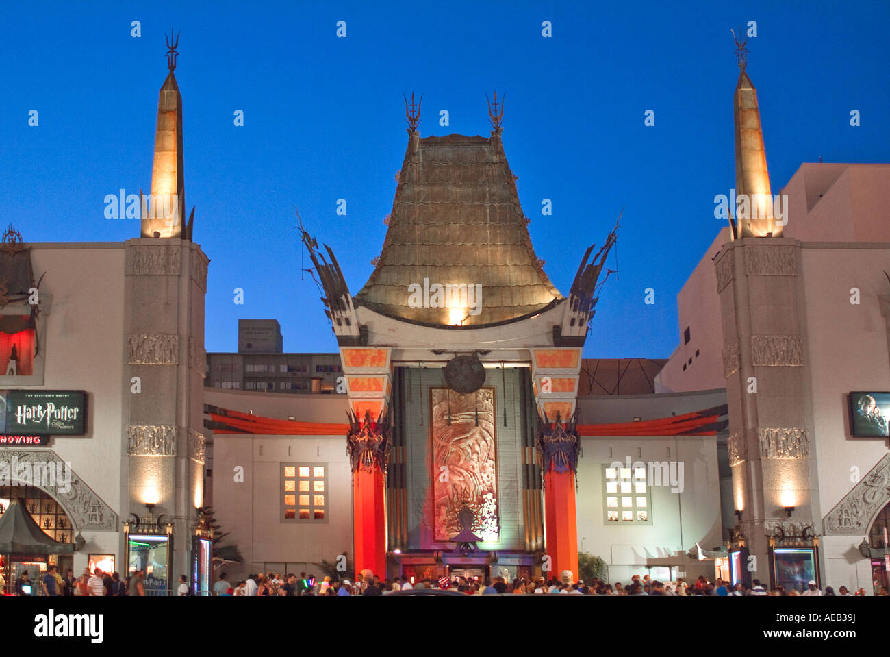 Le Grauman's Chinese Theatre à Hollywood, CA Banque D'Images