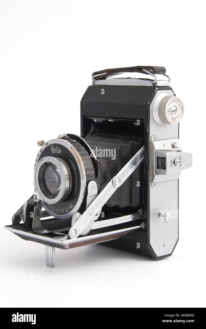 Un allemand fait Welta folding 6x6cm appareil photo de poche format Banque D'Images