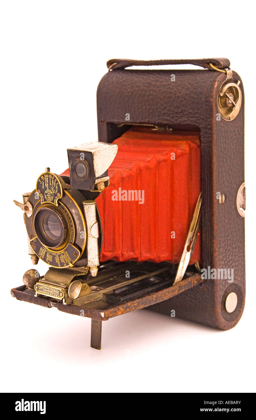Un numéro de modèle 3 Kodak appareil photo de poche de pliage vers 1902 Banque D'Images