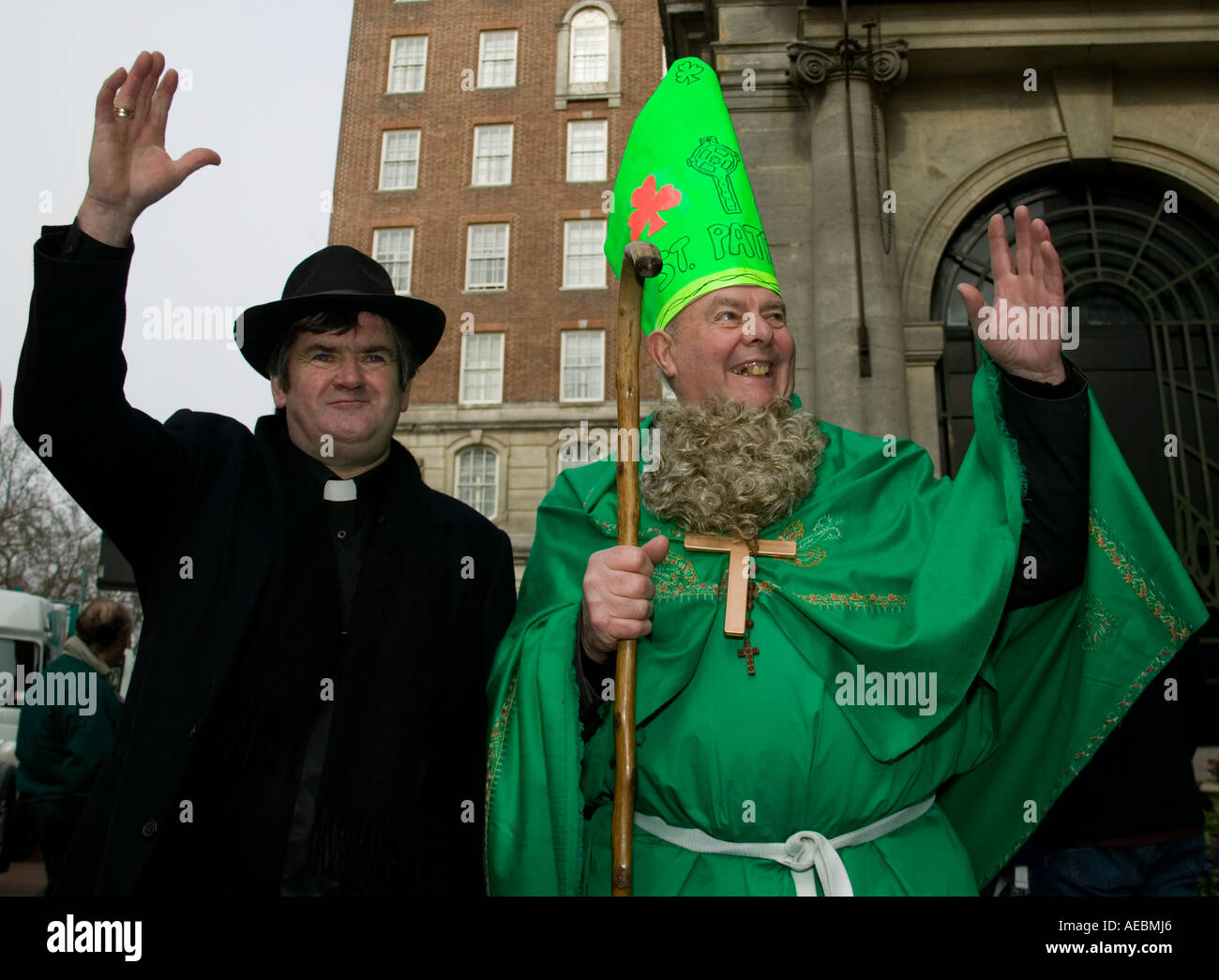 St Patrick's Day Parade, Londres, Angleterre, Royaume-Uni Banque D'Images