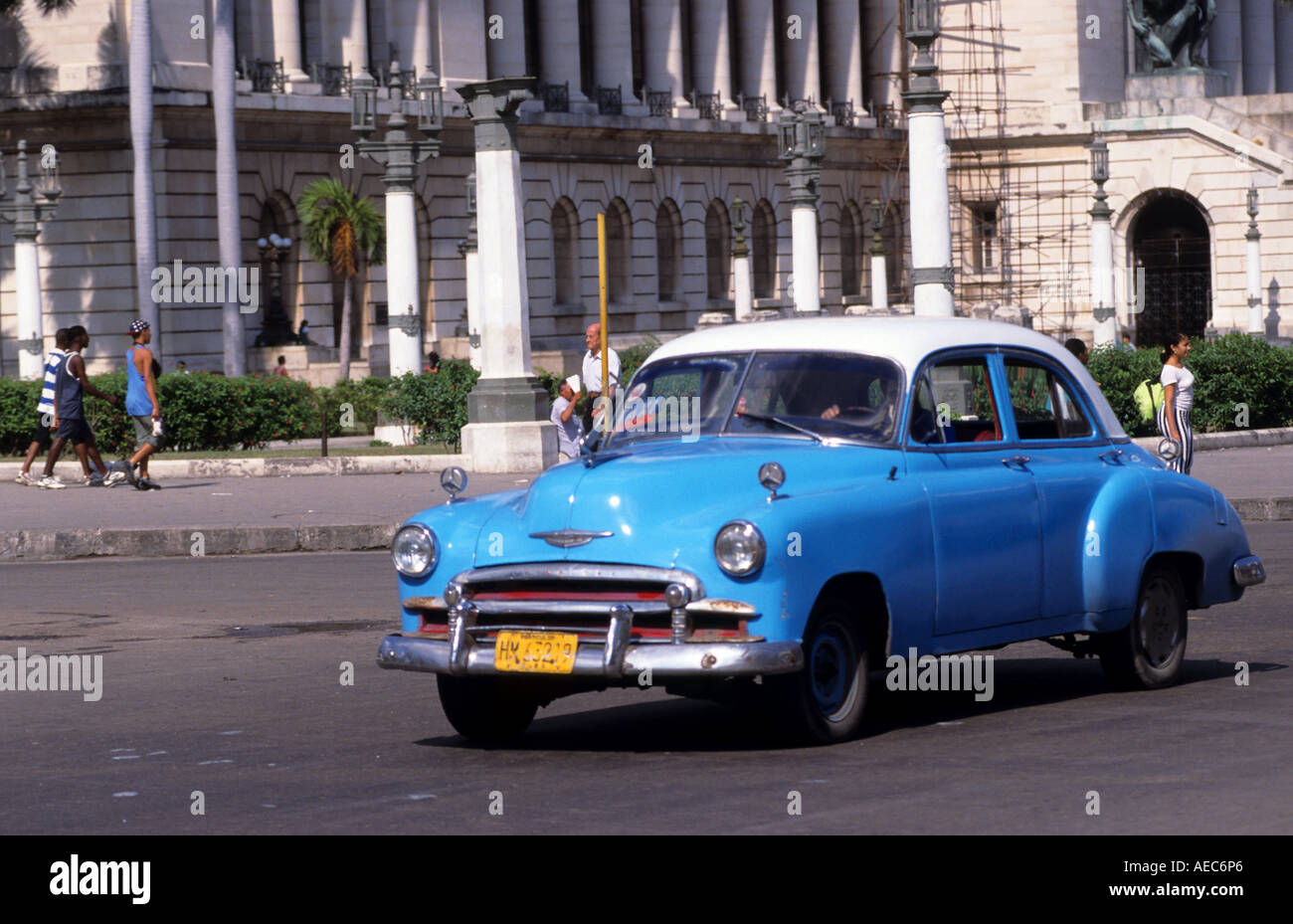 La HAVANE La Havane Voitures old timer Taxi Transport Transport public américain classique Vintage Car Banque D'Images