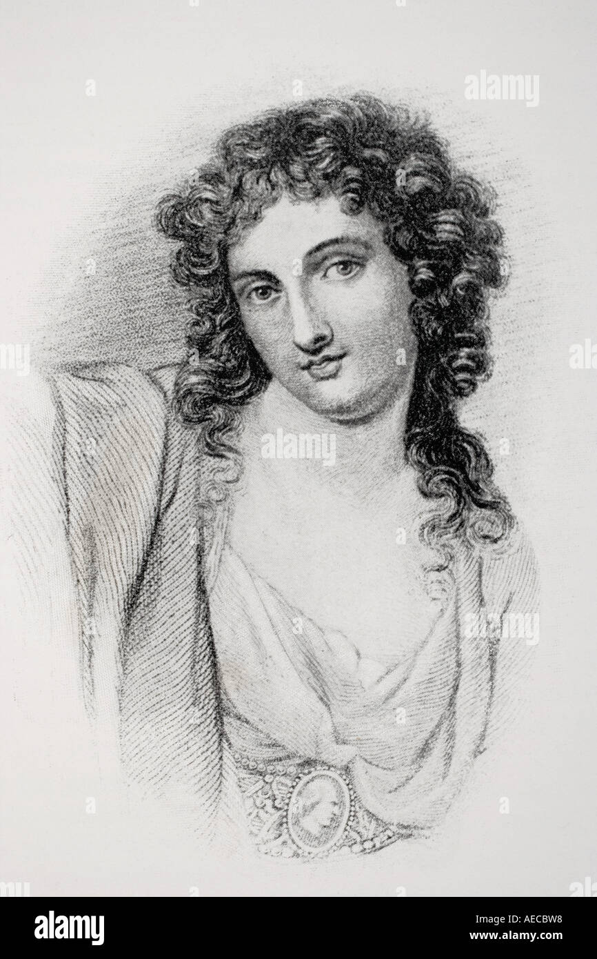 Dame Emma Hamilton, 1765 - 1815. Modèle anglais et actrice. Maîtresse De Lord Nelson. Banque D'Images