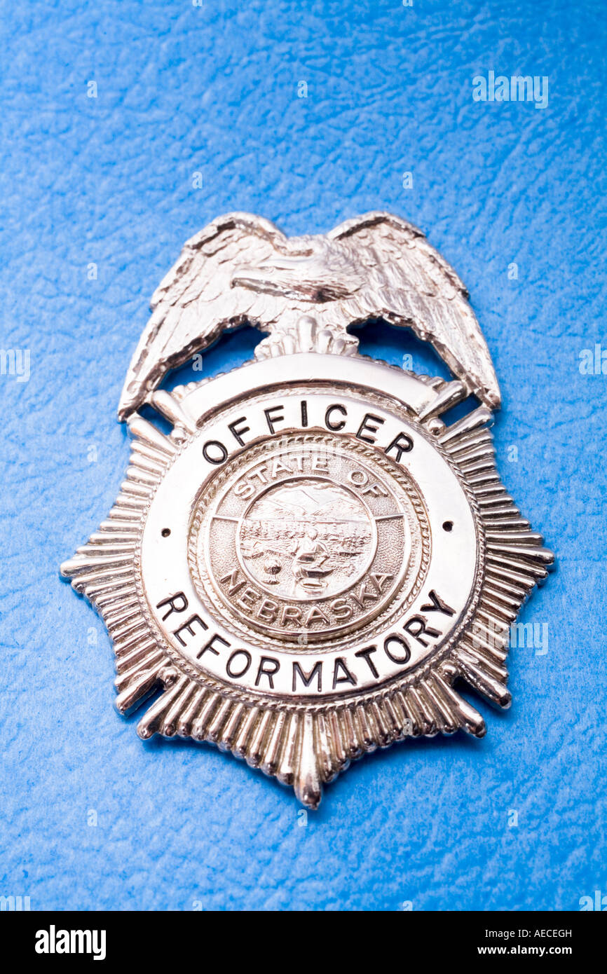 De l'insigne du policier Nebraska State Reformary Banque D'Images