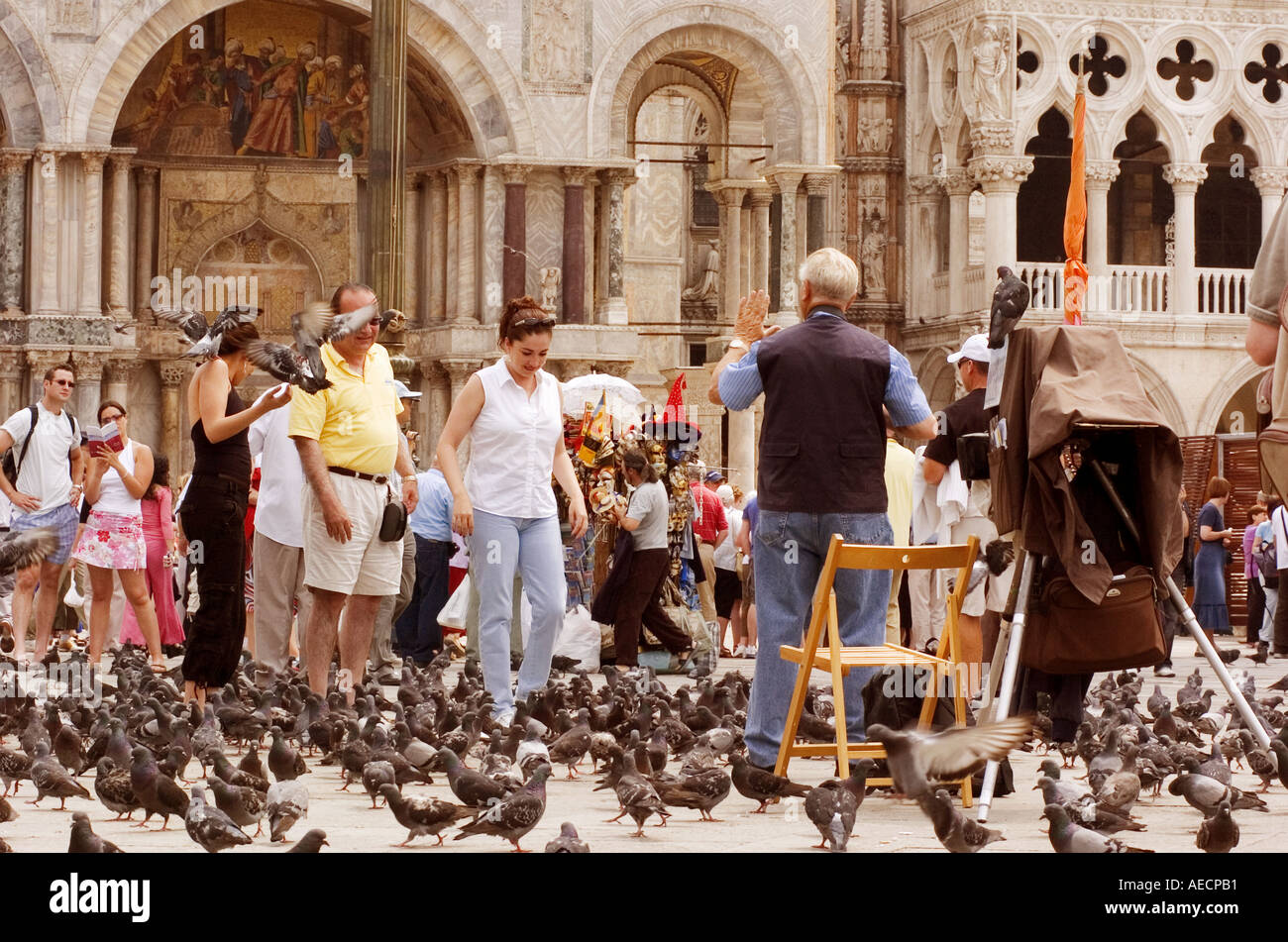 Gens de Venise Banque D'Images