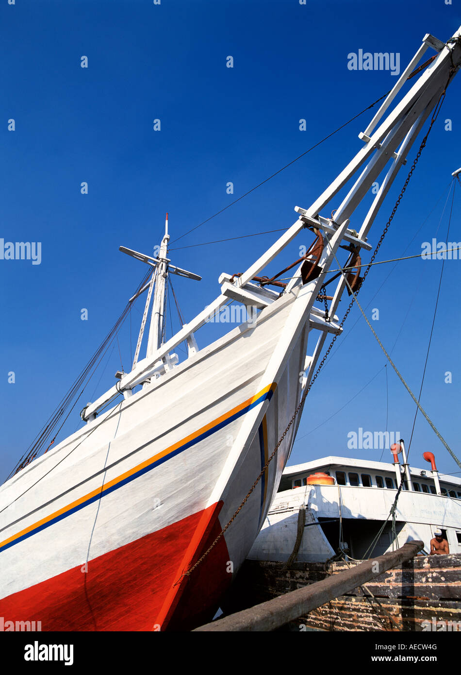 Vieux Bativa, Jakarta, le Port de Sunda Kelapa Banque D'Images