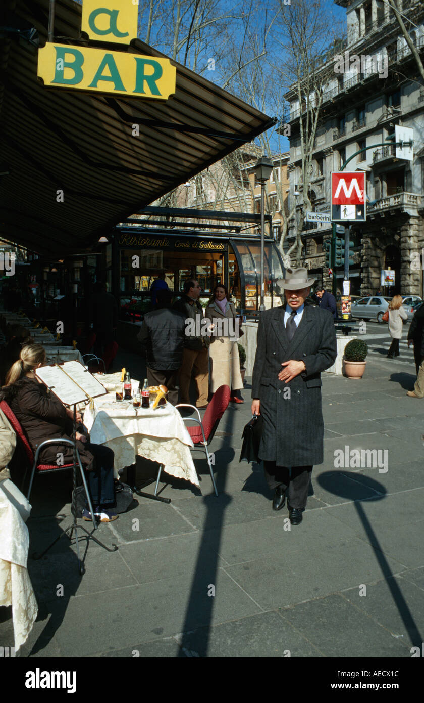 Rome, Italie. Via Veneto. Banque D'Images