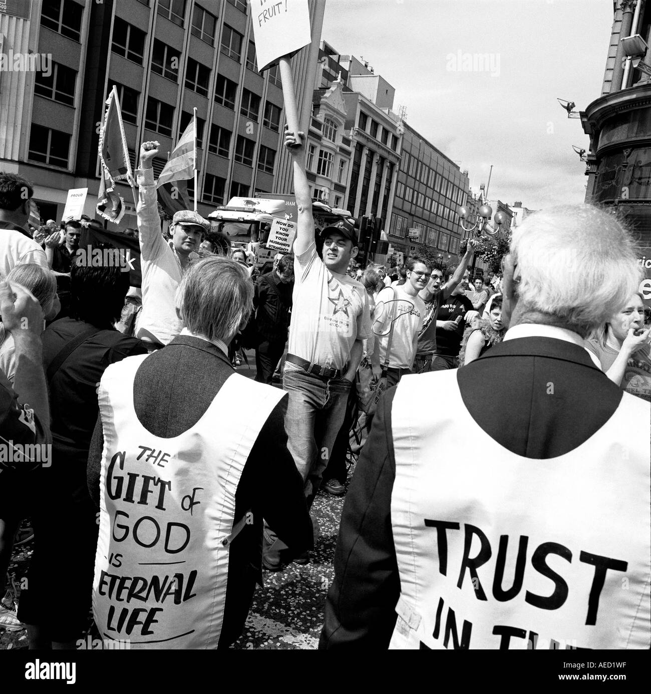 Gay Pride Parade, Belfast 2005 Banque D'Images