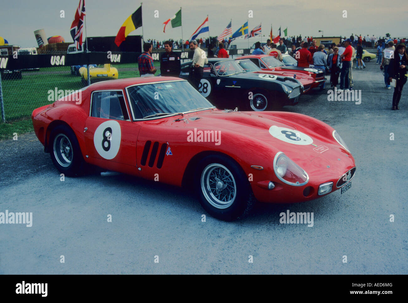 Ferrari 250 GTO Berlinetta. Introduit en 1962. Silverstone 25-07-1992. Banque D'Images