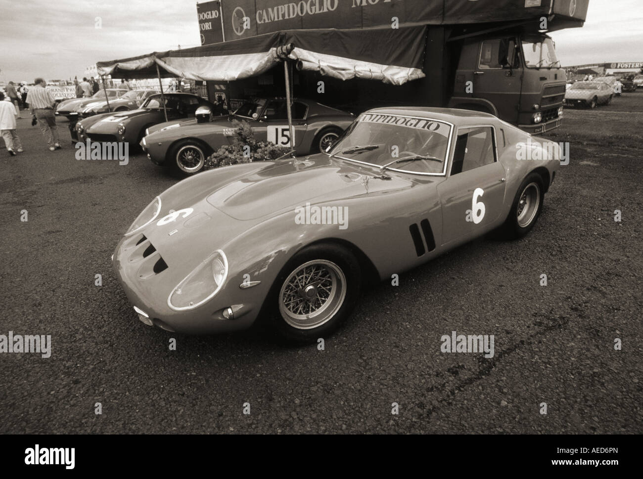 Ferrari 250 GTO Berlinetta. Introduit en 1962. Silverstone 25-07-1992. Banque D'Images